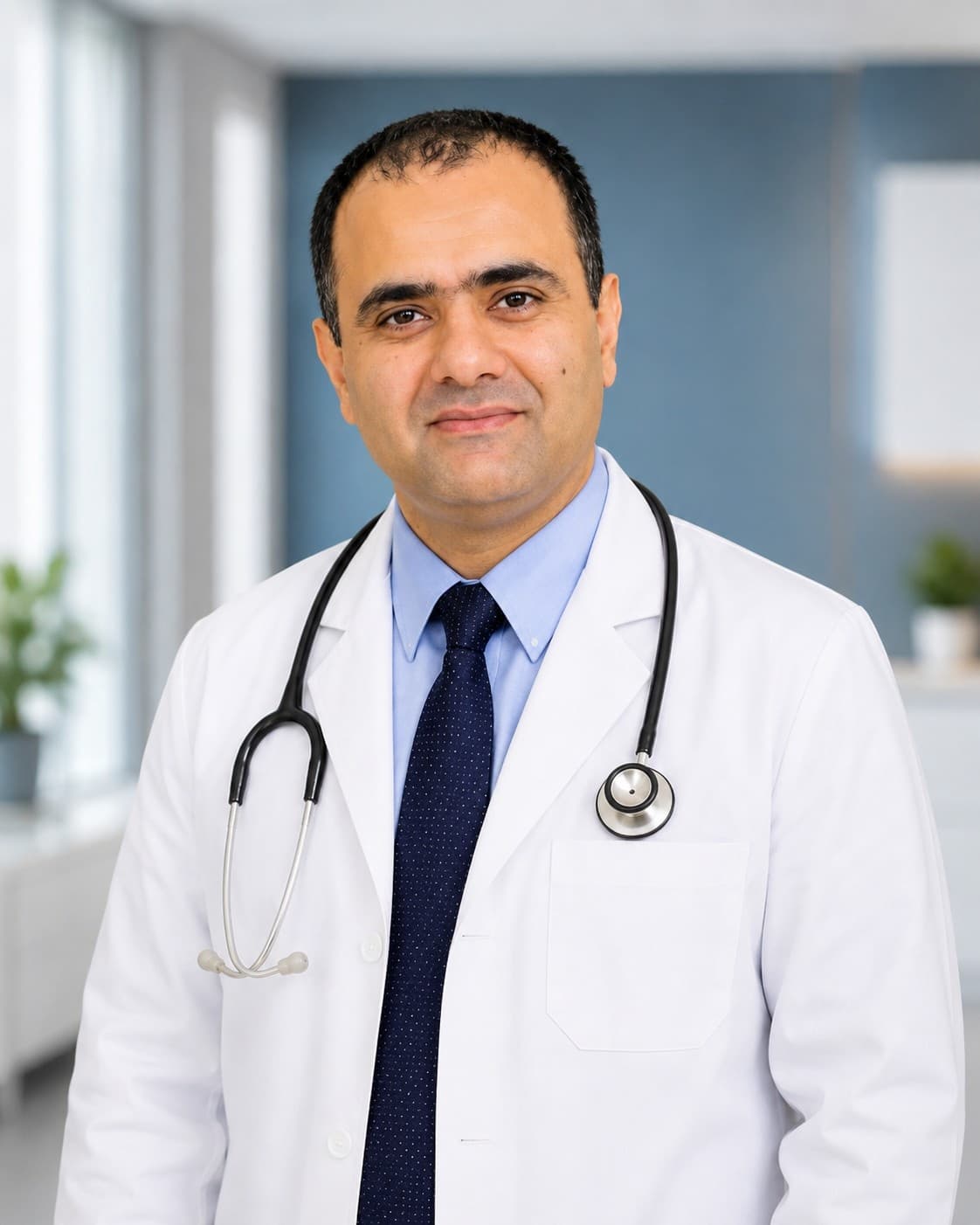 Dr. Rehan Memon consulting with a patient